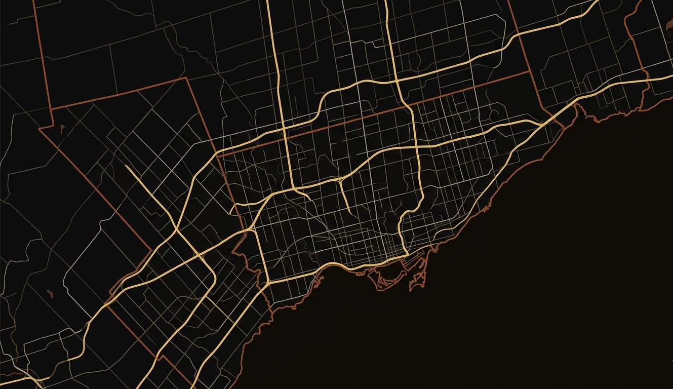 Greater Toronto Area road map